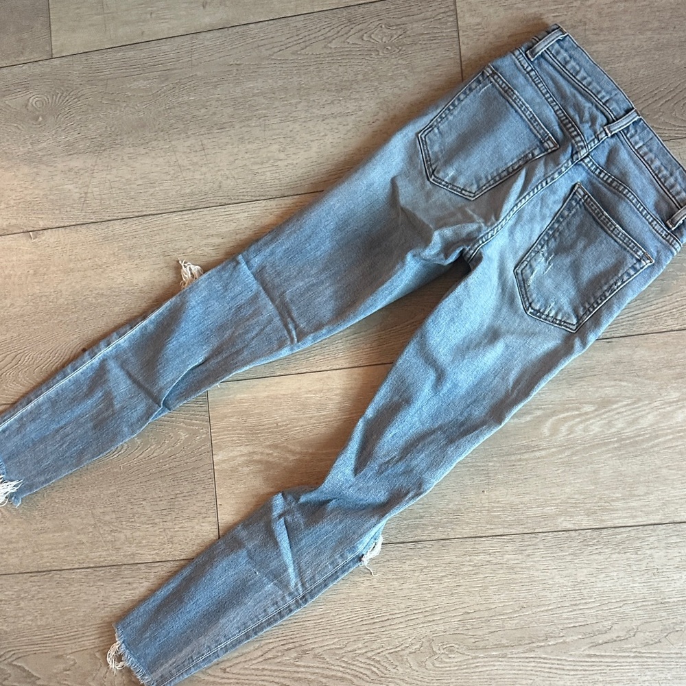 Reformation Light Blue Distressed Skinny Jeans - Picture 7 of 7
